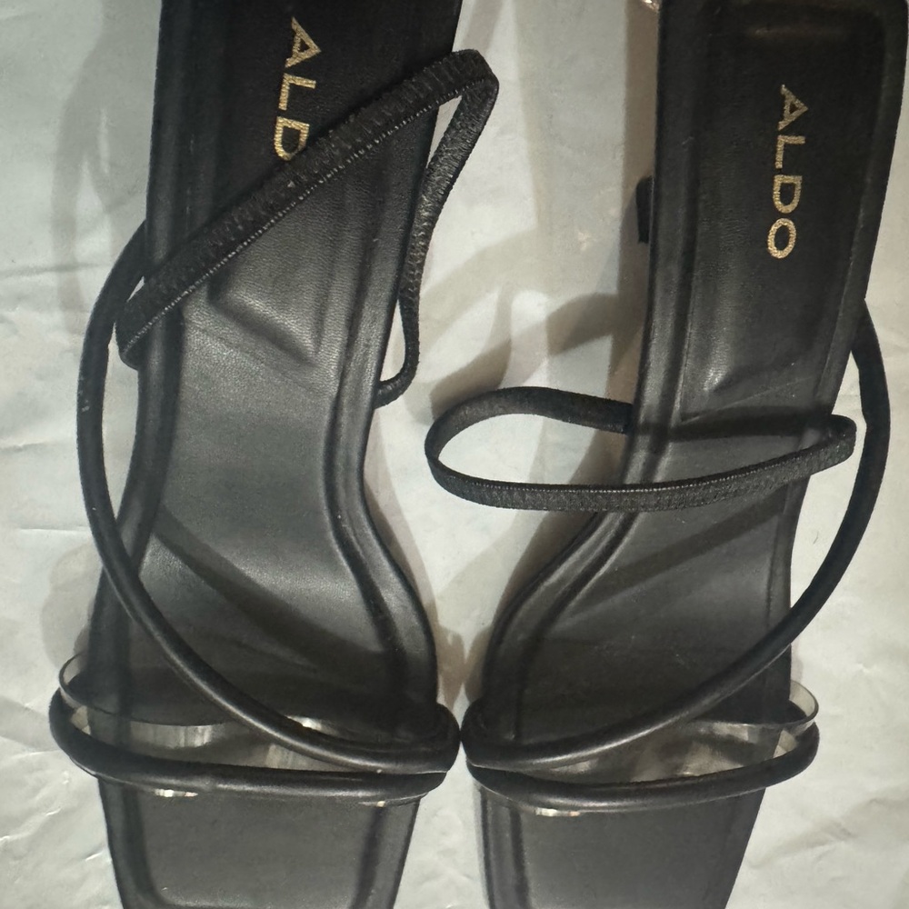 ALDO Elegant Black Strappy Heels